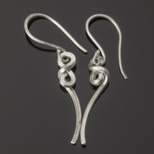 silver infinity earrings